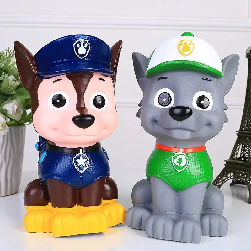 Paw Patrol Piggy Bank Marshall Rubble Skye Rocky Cute Coin Money Boxes Storage  Tank Money Saving Box Kids Piggy Money Bank