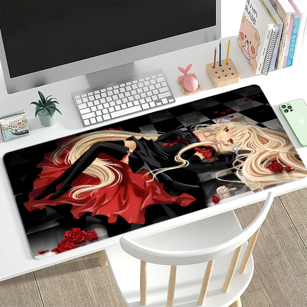 Classic Anime C-Chobits Girl Mouse Pad Computer Laptop Gaming Office Wrist Guard Non Slip Keyboard Pad