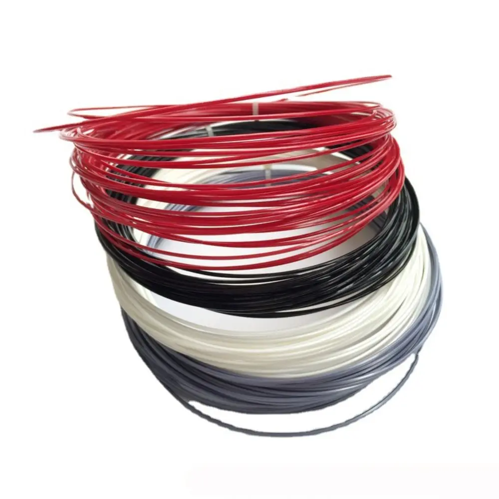 

1.25mm 12.2M Sport Supplies Soft Angular Polyester Thread Top Spinning Ball Racquet Wire Hex Tennis Racket String