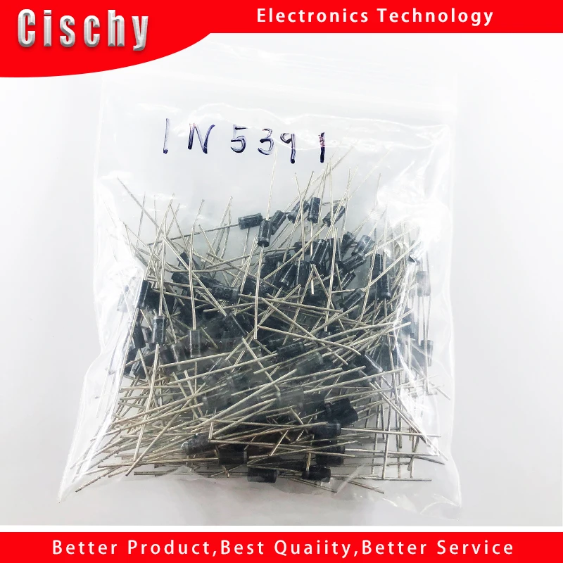 10pcs/lot IN5391 1N5391 1.5A 50V DO-15 In Stock