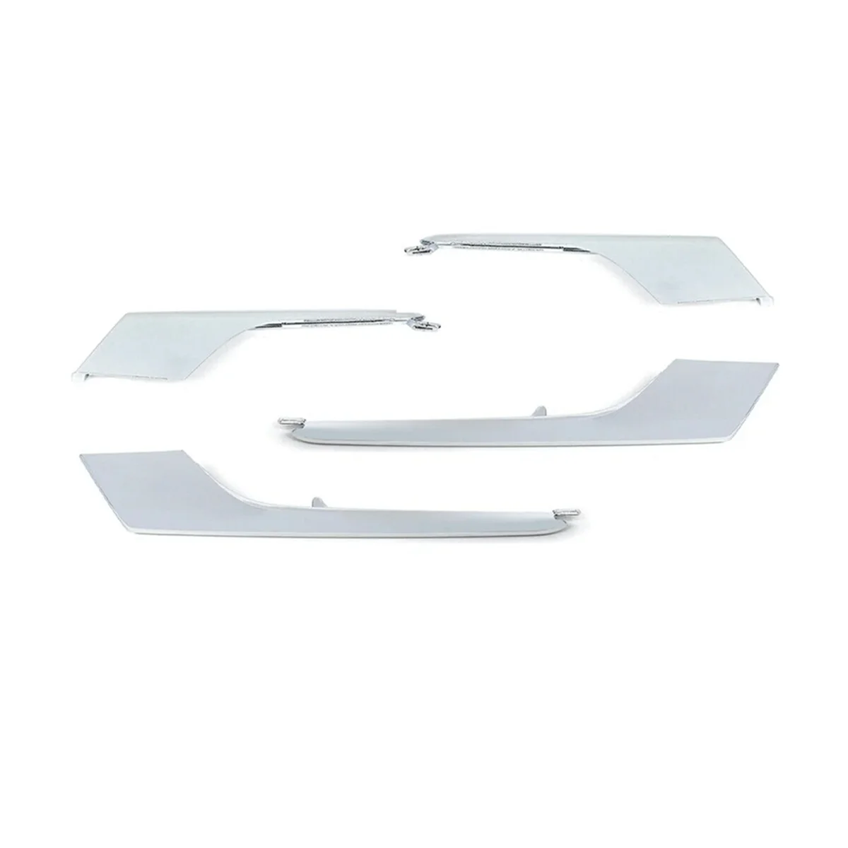 Chrome Trim Strip para o pára-choques dianteiro do carro, lâmpada de nevoeiro para Tesla Modelo X, 1049609-00-F, 1049610-00-F, 1049611-00-F, 1049612-00-F