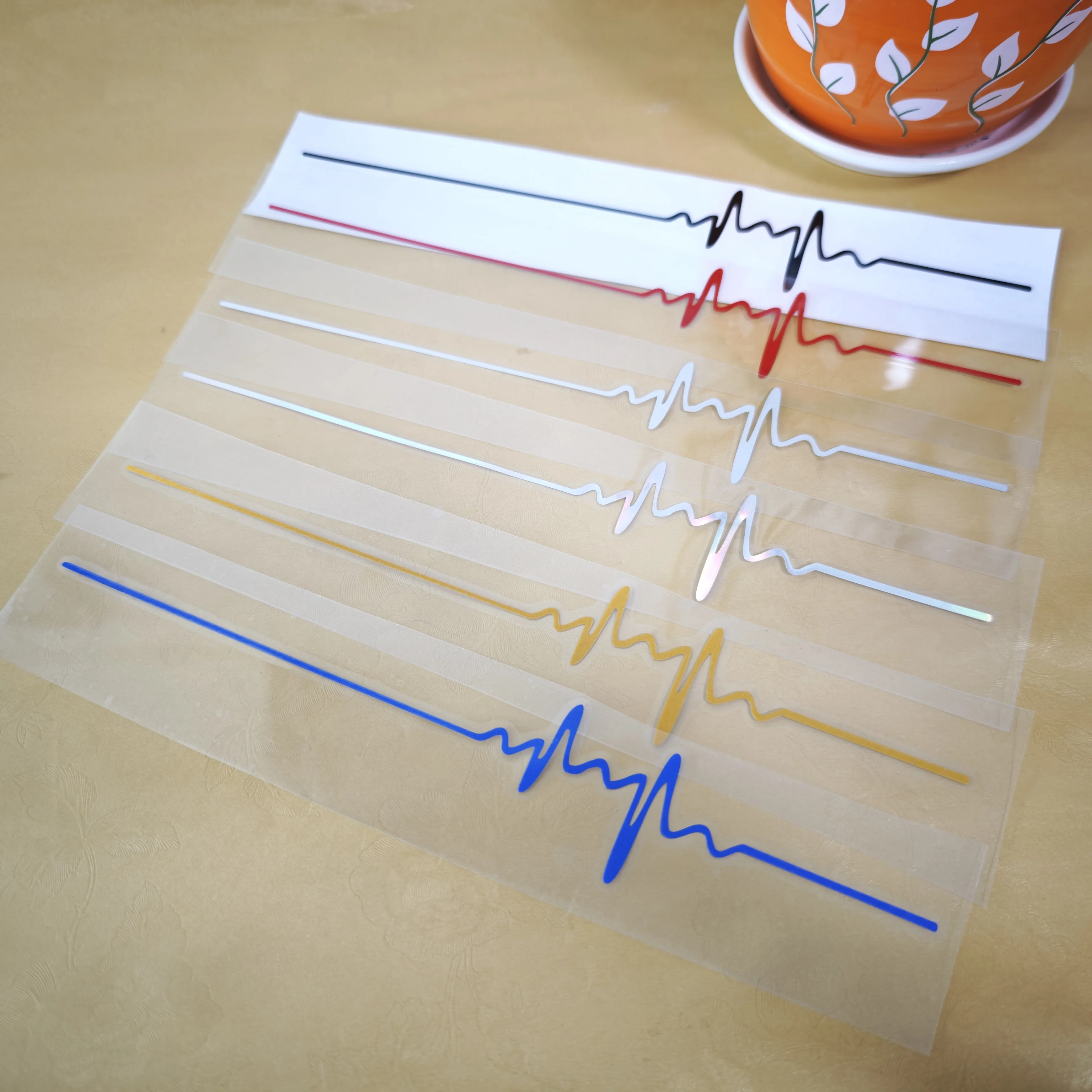 1PC Heartbeat Trackpad Motorcycle Stickers Waterproof DIY Fuel Tank Side Panels Vinyl Decals Motorbike Car Decoration