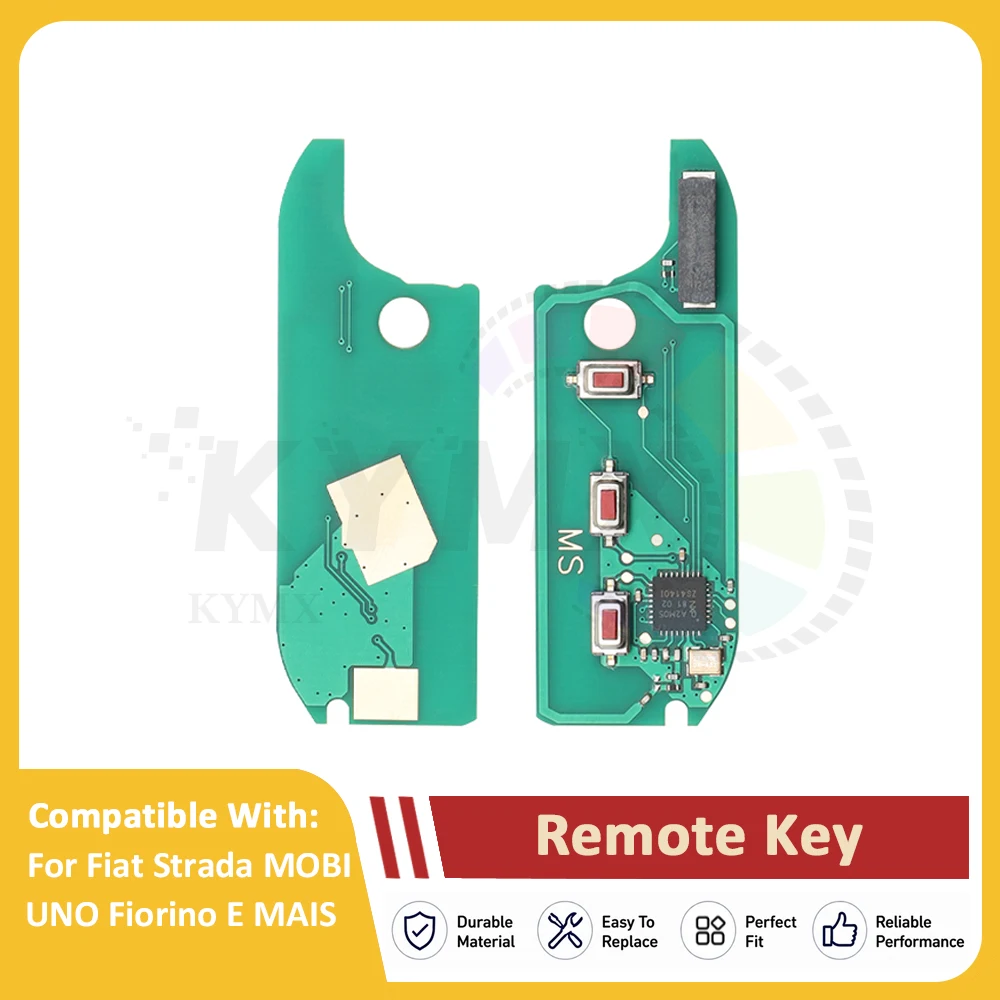KYMX A2C86460000 4A CHIP 433.92MHz Replace Flip Smart Remote Car KeyFor Fiat STRADA MOBI UNO FIORINO E MAIS 2/3 Button Car Keys