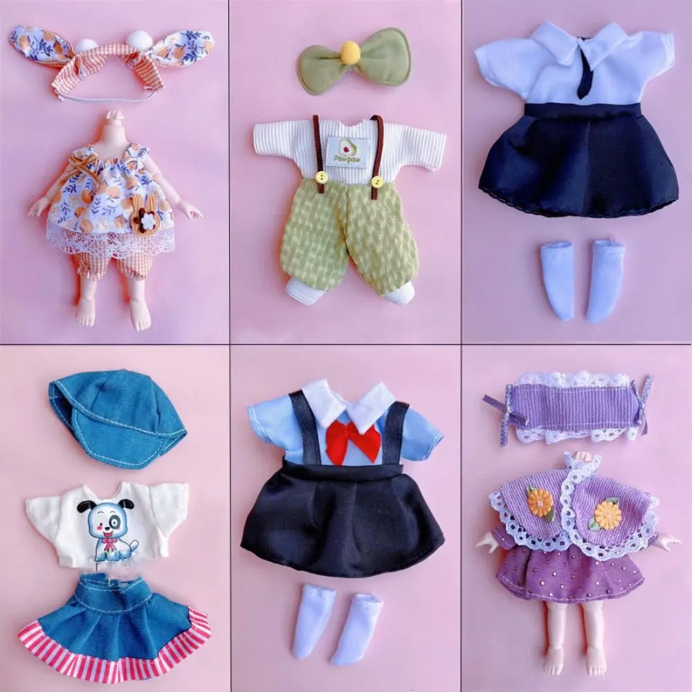 9 Styles Doll Clothes Dresses Cute Mini Animal Doll Outfit 16~17cm Doll Clothes