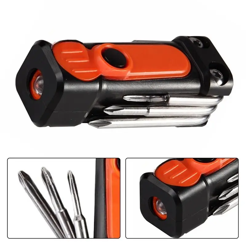 ABUG-SL3 SL4 SL5 PH0 PH1 PH2 Portable Screwdriver Tool With Worklight Flashlight DIY Professional Repair Hand Tool