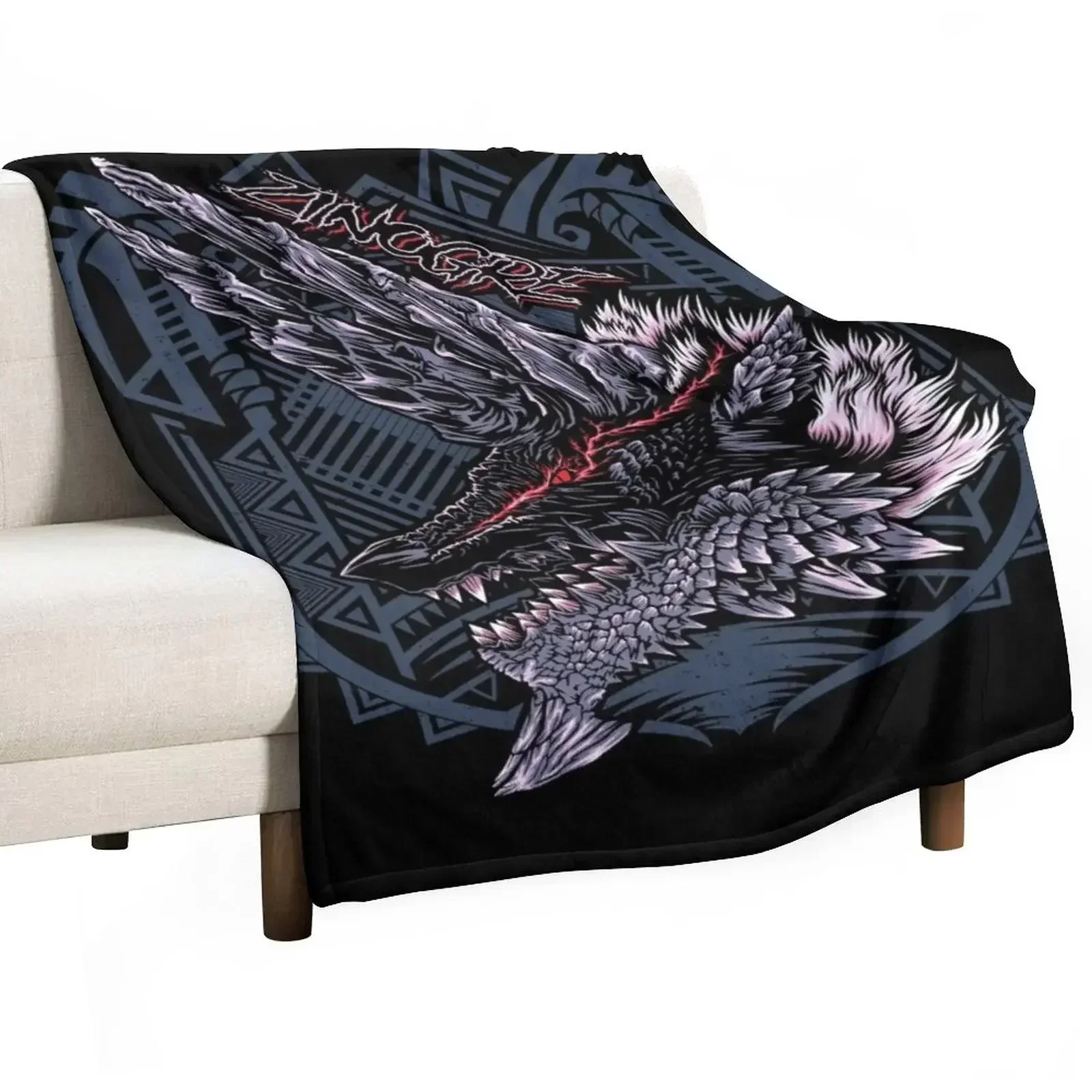 Zinogre MHW Throw Blanket Fade Resistant Durable Throw Blanket