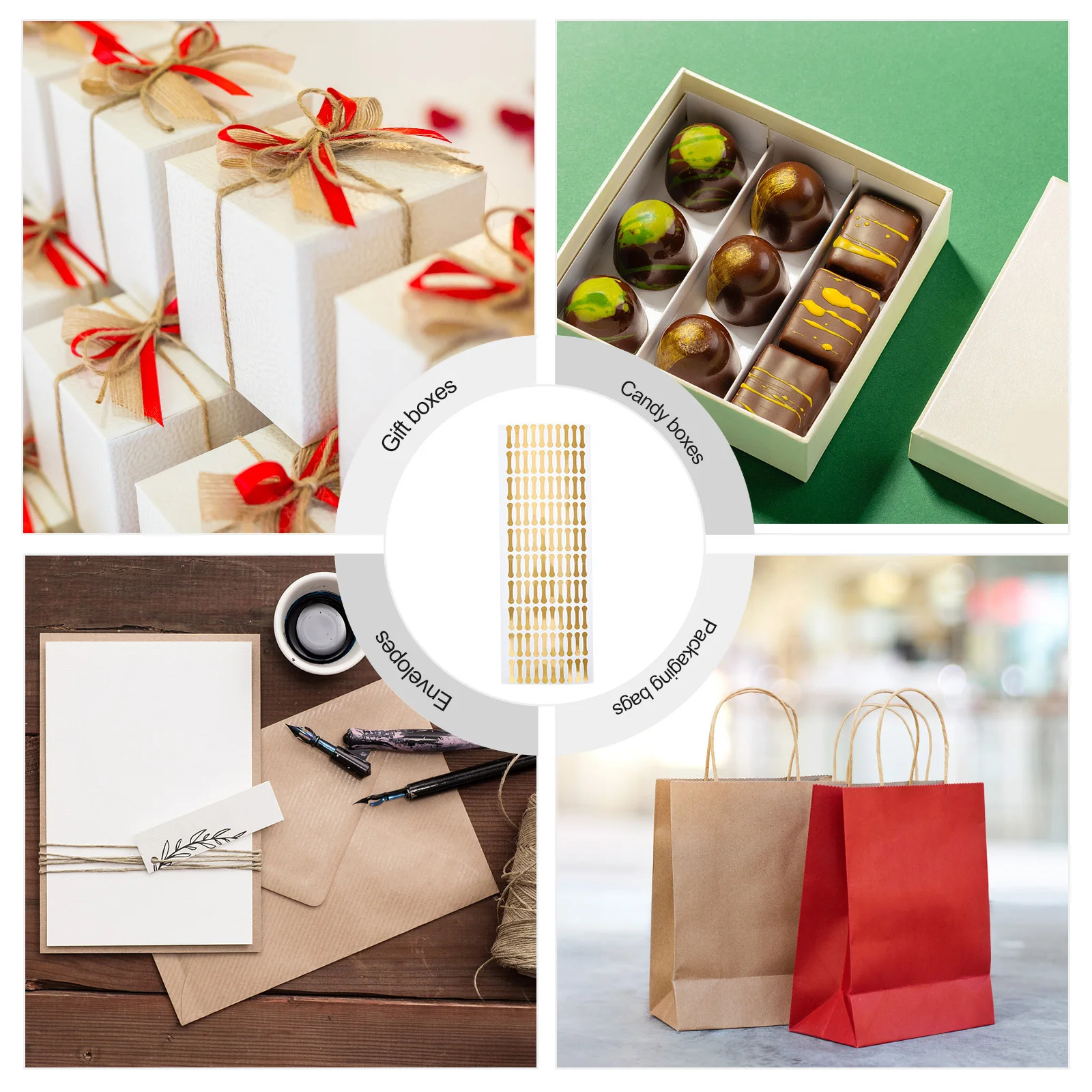 500 قطعة ملصقات لاصقة مقاومة للعبث ملصقات الشريط للأغذية مستحضرات التجميل سلامة الأمن ختم نضارة العبث الشريط #4