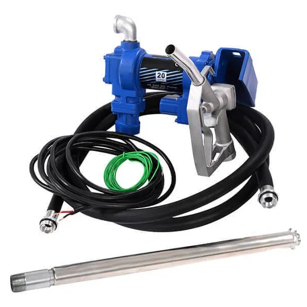 Barrel Mounted Electric Petrol Fuel Pump Assembly DC 12V 24V Ex-proof Fuel Transfer Pump for Diesel, Gasoline, Heptane