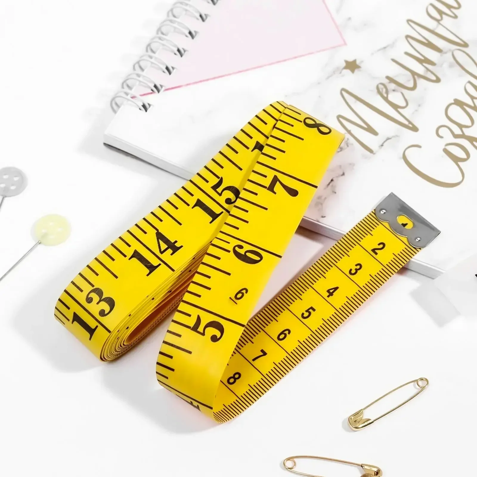 1pc 120Inch/300cm Body Measuring Ruler Sewing Tailor Tape Measure Centimeter Meter Sewing Measuring Tape Soft Ruler