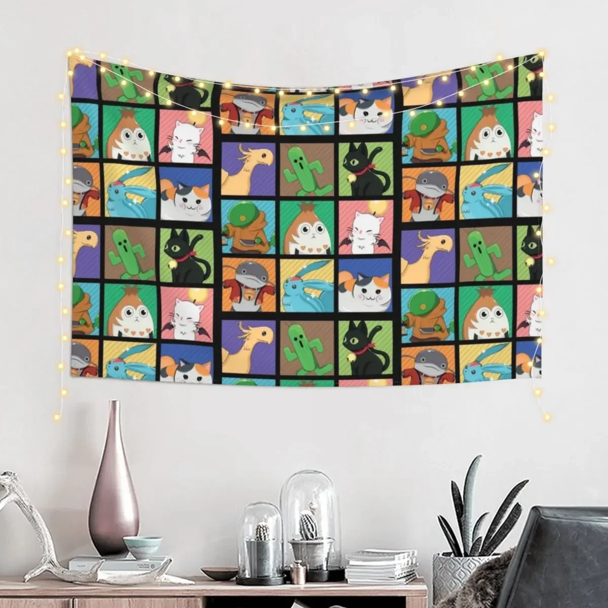 FFXIV POP ART Tapestry Things To The Room Home Decor Aesthetic Tapestry