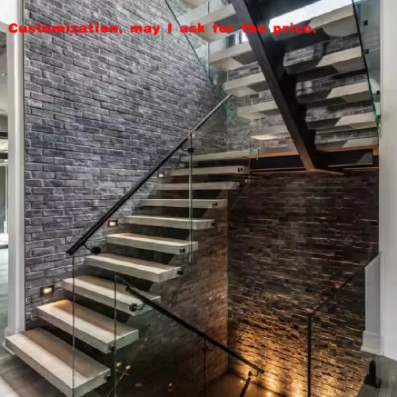 

custom.VIKO 2026 High Quality Stair Indoors Modern Design Steel Wood Straight Stairs