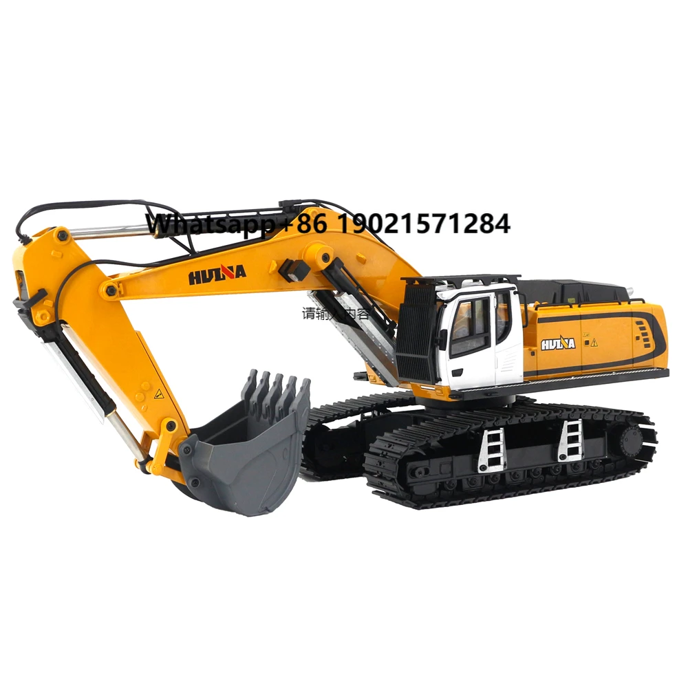 

1:14 HUINA 1599 24CH Alloy Engineering Car Adult Collection Grade Remote Control Toys Electric RC Excavator Outside Toys