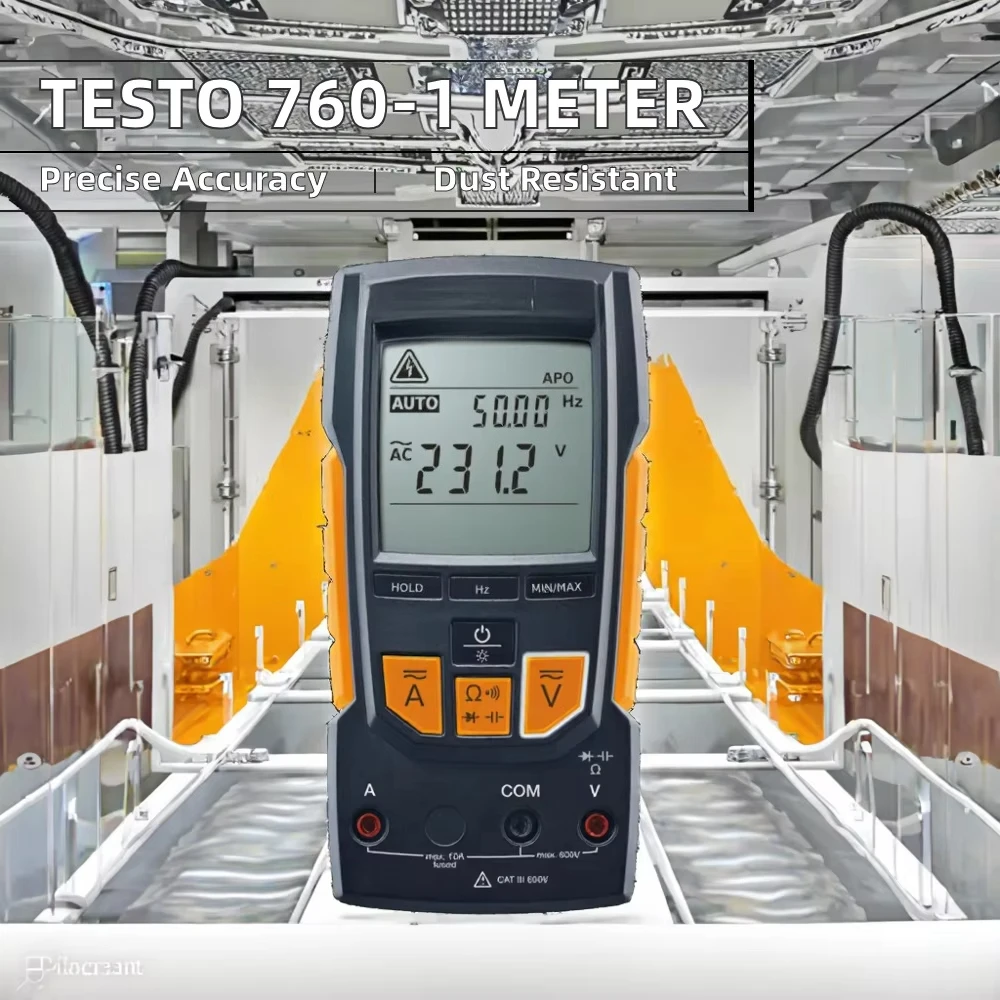 High Accuracy Class 1.5 Professional Digital Multimeter Original Testo 760-1 600V AC/DC 10A Current Dustproof Low Battery