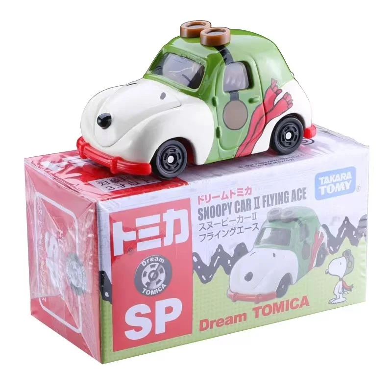 TAKARA TOMY Dream 153 Snoopy II Ace Pilot SP Alloy car model children's toy set, a gift for children between 2 and 4 years old.