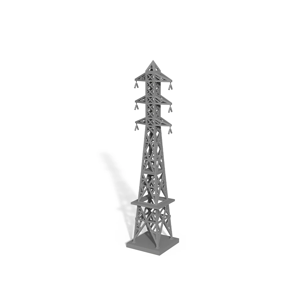 Yao's Studio LYT160168 1/160 N Scale Model Power Tower For Model Railroads Display