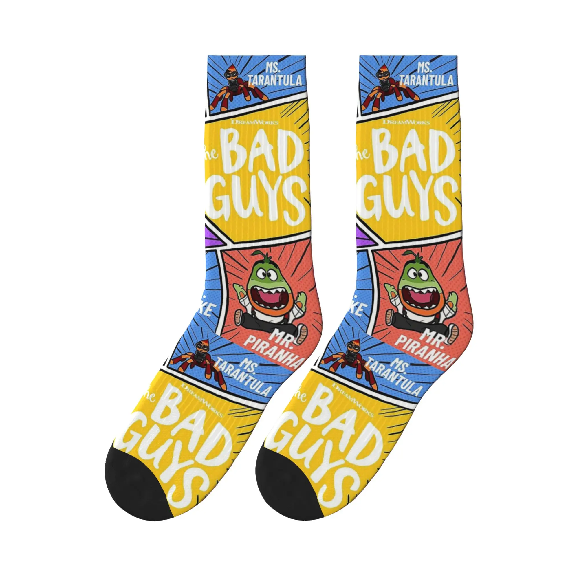

Симпатичные спортивные носки The Bad Guys, впитывающие пот, всесезонные носки для мужчин и женщин, подарок на день рождения