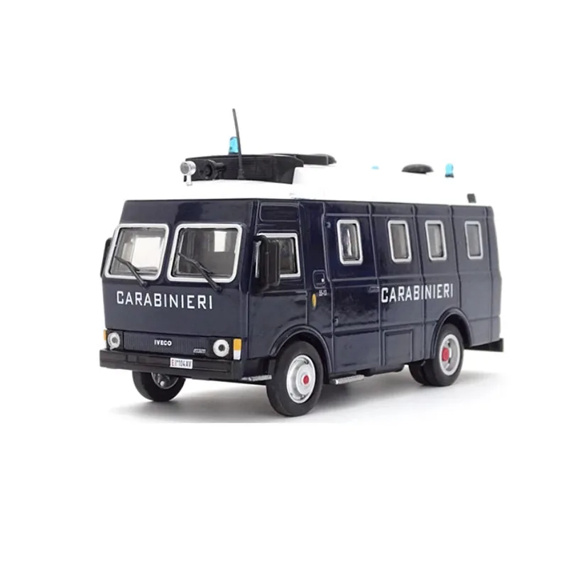 Have Flaws 1/43 Scale IVECO A55 Police Alloy Simulated Car Model Classic Adult Souvenir Gift Static Display-Paint Flaws