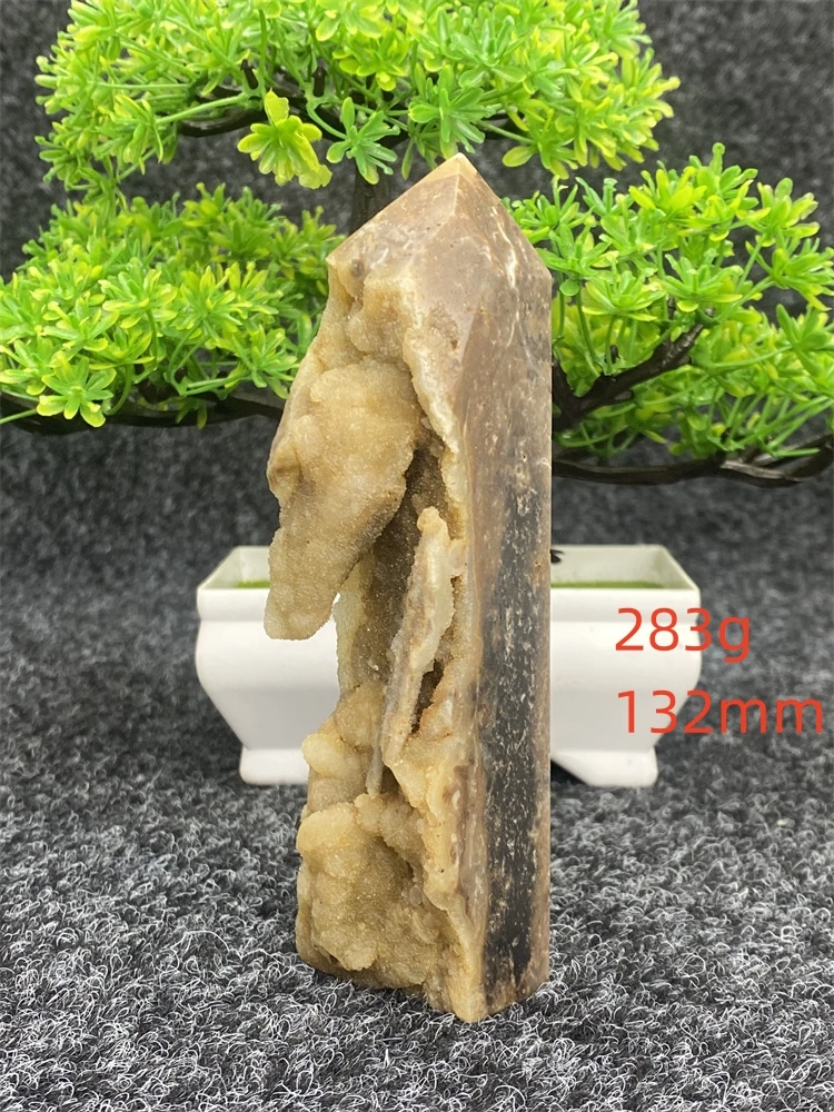 Imagem -05 - Pedra de Geodo Fluorita Amarela Natural para Decoração Doméstica Obelisco Reiki Healing Crystal Wand Feng Shui Wizard Worship Holiday Gift