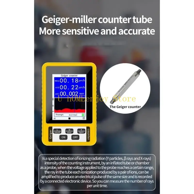 B0KF Detector radiación nuclear electromagnético Monitoreo real Geigercounter