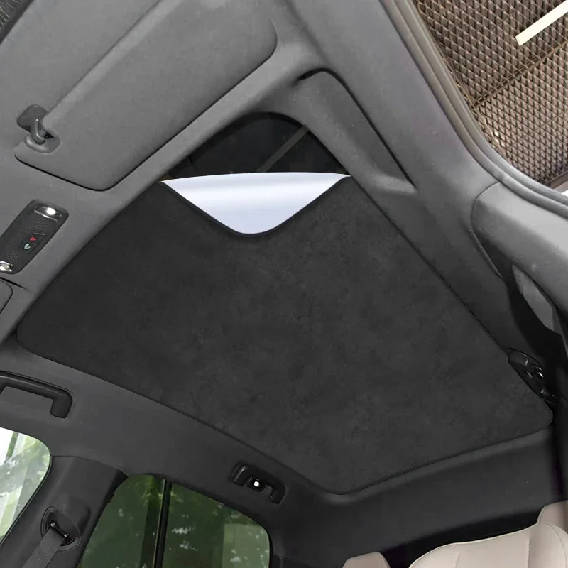 

For LYNK&CO 02 Z20 2025-Present Car Suede Fabric Anti-uv Electrostatic Adsorption Sunroof Sunshade Auto Heat Insulation Skylight