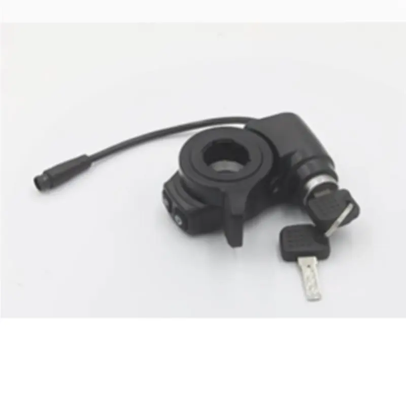 RTENTE-Replacement Parts For Electric Scooter Dual Drive Accelerator Switch, Ignition Key Lock& Thumb Throttle For Kukirin G2