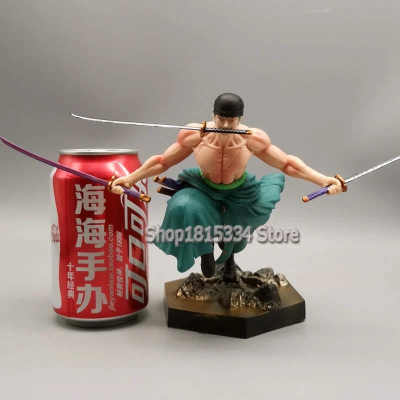 Anime One Piece Figures Asura Roronoa Zoro Three Daggers Flow Action Figurine 16cm PVC Collection Model Desktop Decoration Toys