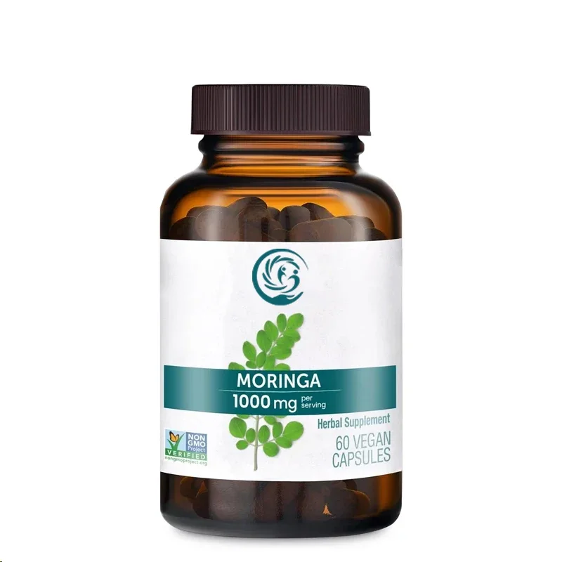 

Гималайская моринга, 60 капсул, для антиоксидантной защиты и поддержания здоровья, 1000 мг, без ГМО, вегетарианская, без глютена, без добавок.