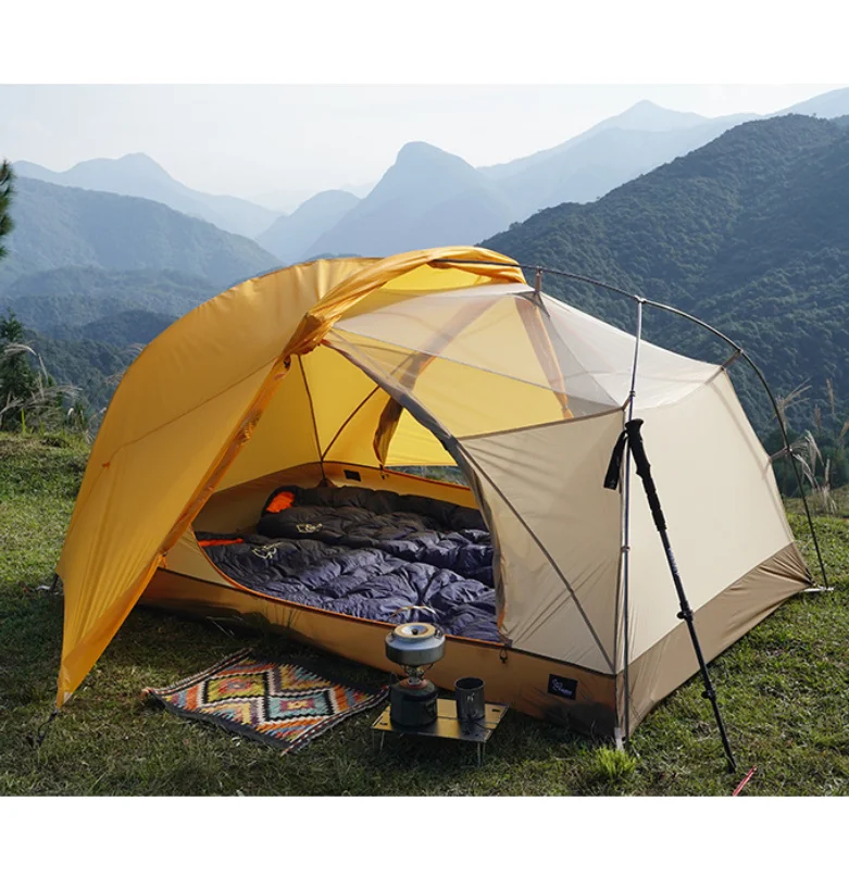 Light Camping Mountaineering Account Outdoor Camping Equipment Ultra Light Double Hiking Folding Tent