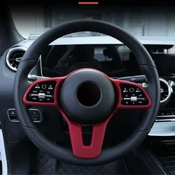 Car Steering Wheel Panel Trim Cover Decor Accessories For Mercedes Benz A B C E G CLA GLB Class W177 W247 W205 W213 C118 W118
