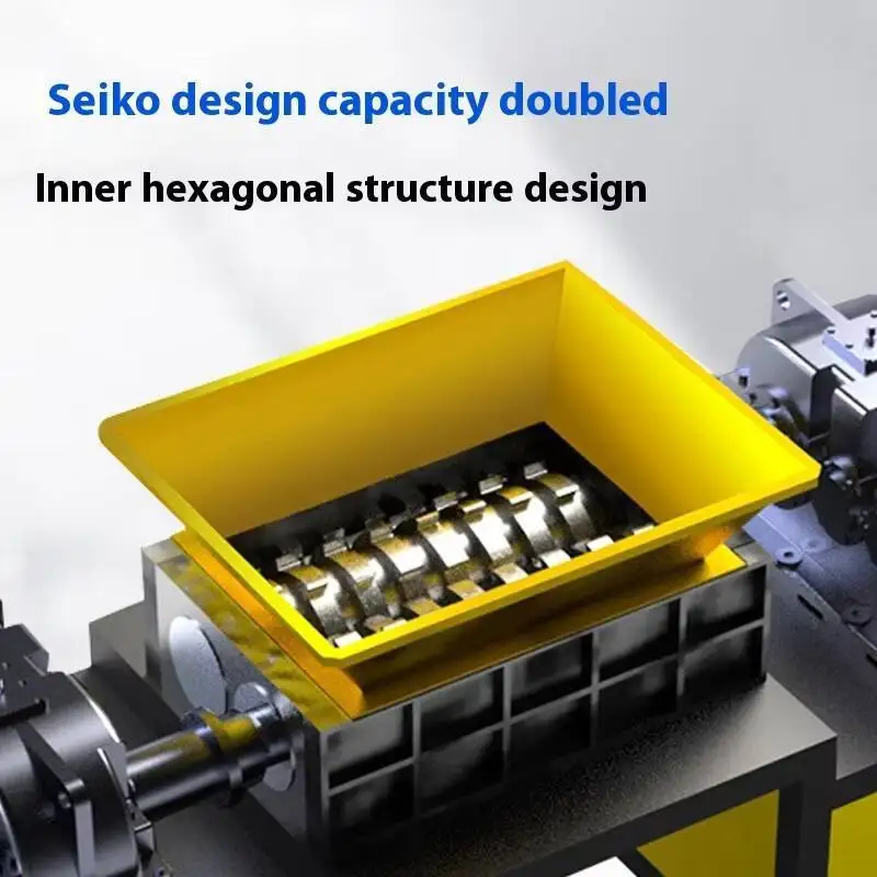 

Small Multifunctional Strong Crusher, Cardboard Box Tire, Wood Fabric, Plastic Industrial Shredder Double Axis Shredder