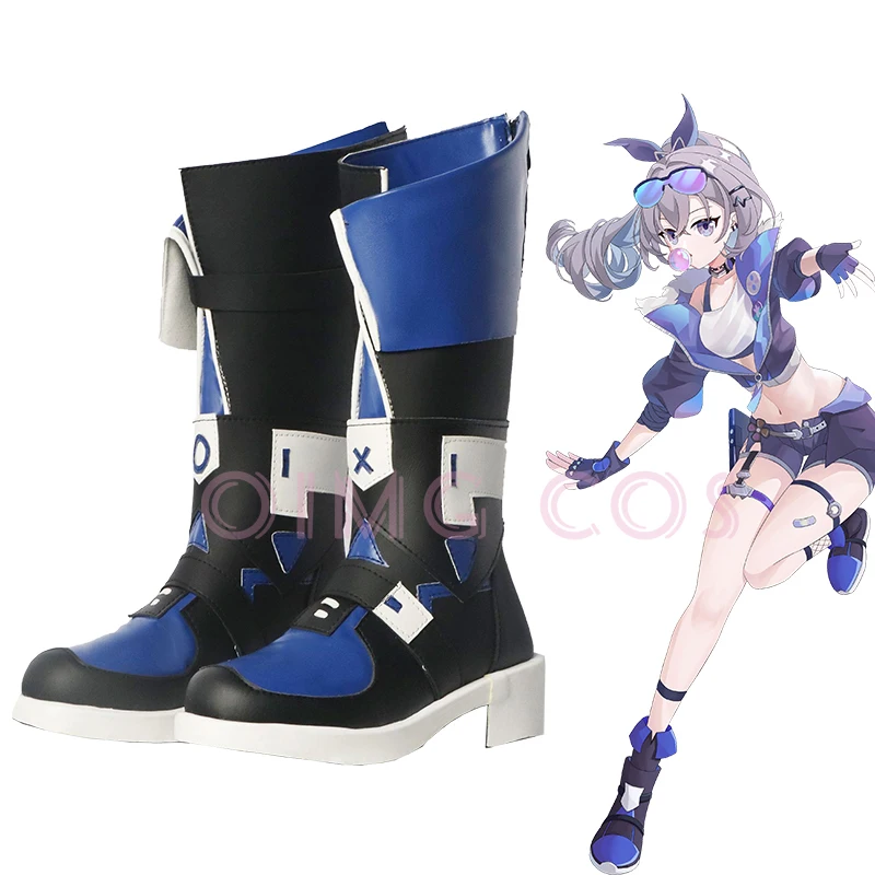 Honkai Star Rail Silver Wolf Cosplay Shoes Anime Chinese Style Halloween men for  Game