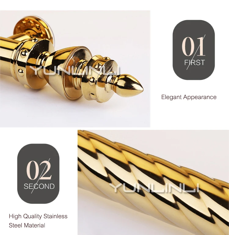 2026 مقبض الباب 600 مللي متر/800 مللي متر/1000 مللي متر سميكة التيتانيوم الموضوع KTV باب من الفولاذ المقاوم للصدأ زجاج مقبض الباب الحديثة الفاخرة WM-8011