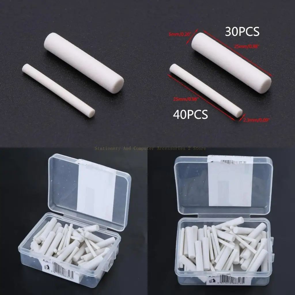 Recharges gommes électriques, 70 pièces, petites grandes gommes, diamètre 2.3mm/5mm