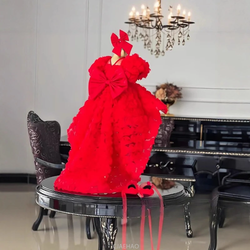 Costumes For Girls Children Princess Piano Recital Dresses Flower Girl Wedding Gown Costume Kids Birthday Performance Outfit