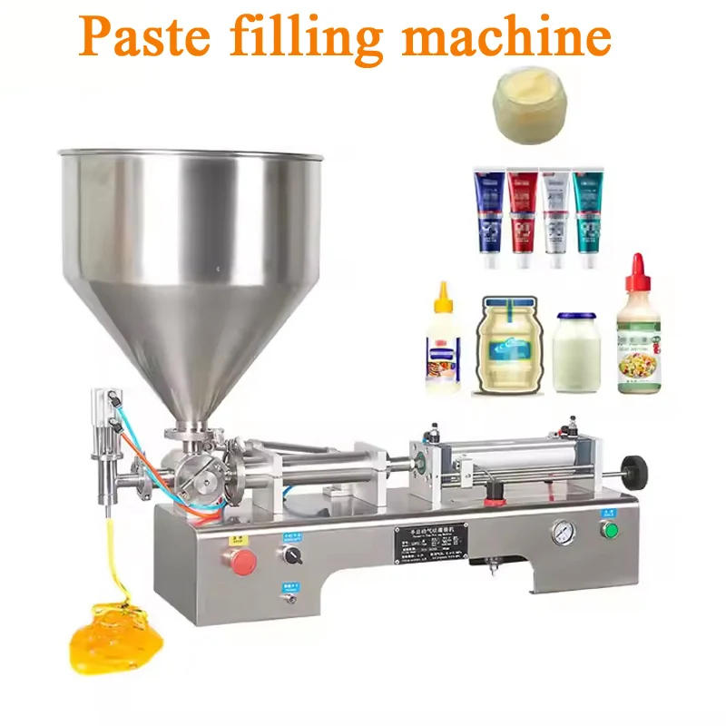 PBOBP Máquina de llenado de cera de crema de salsa de miel líquida neumática semiautomática Máquina de llenado de botellas de plástico 100-1000 ml