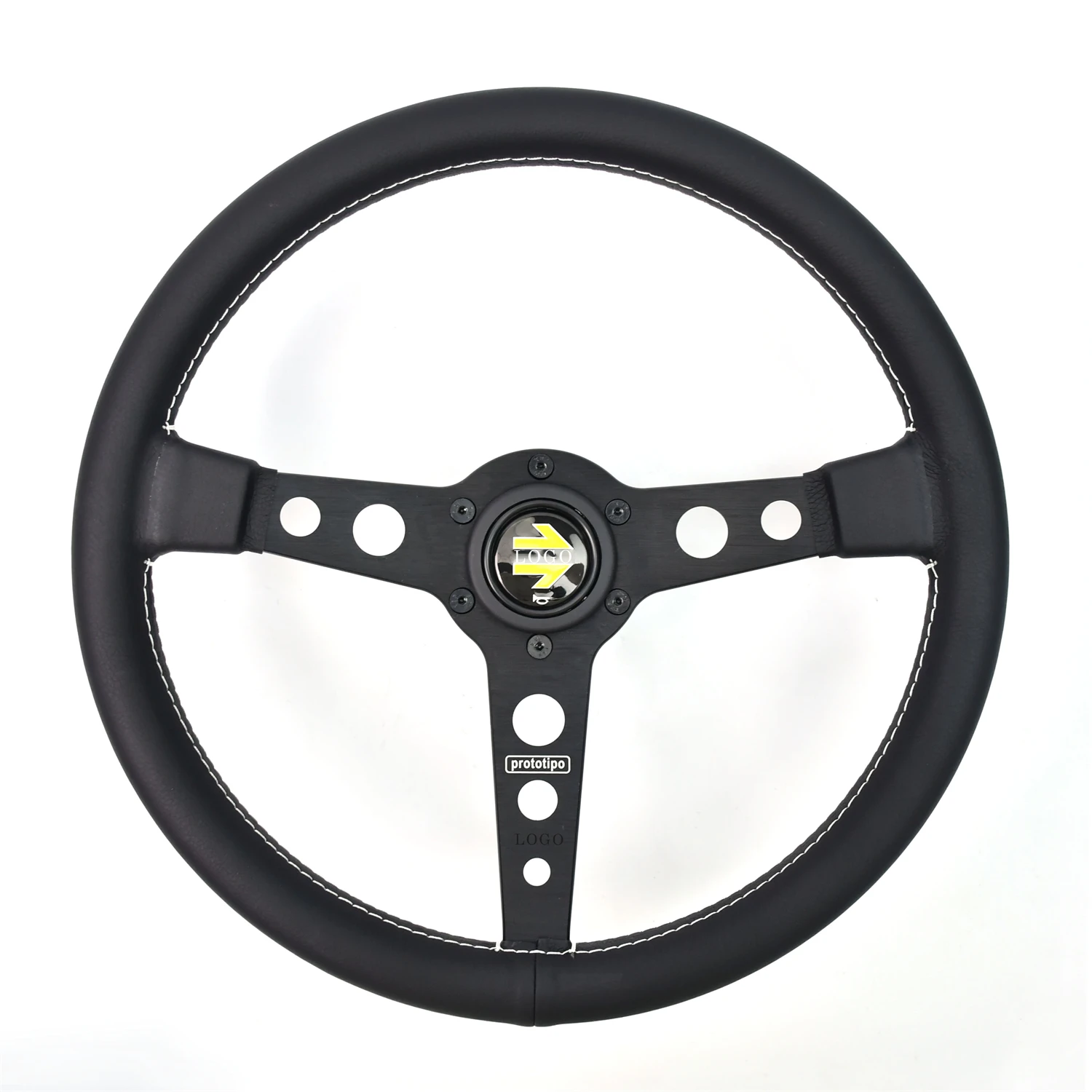 

Modified steering wheel 350mm 14inch microfiber leather steering wheel for moo