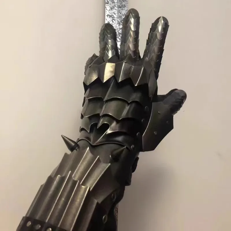 

Ringwraiths Gloves Full Metal Sauron Gloves Cosplay Lord Dark Knight Witch King Black Riders Anime Film Exhibition Costume
