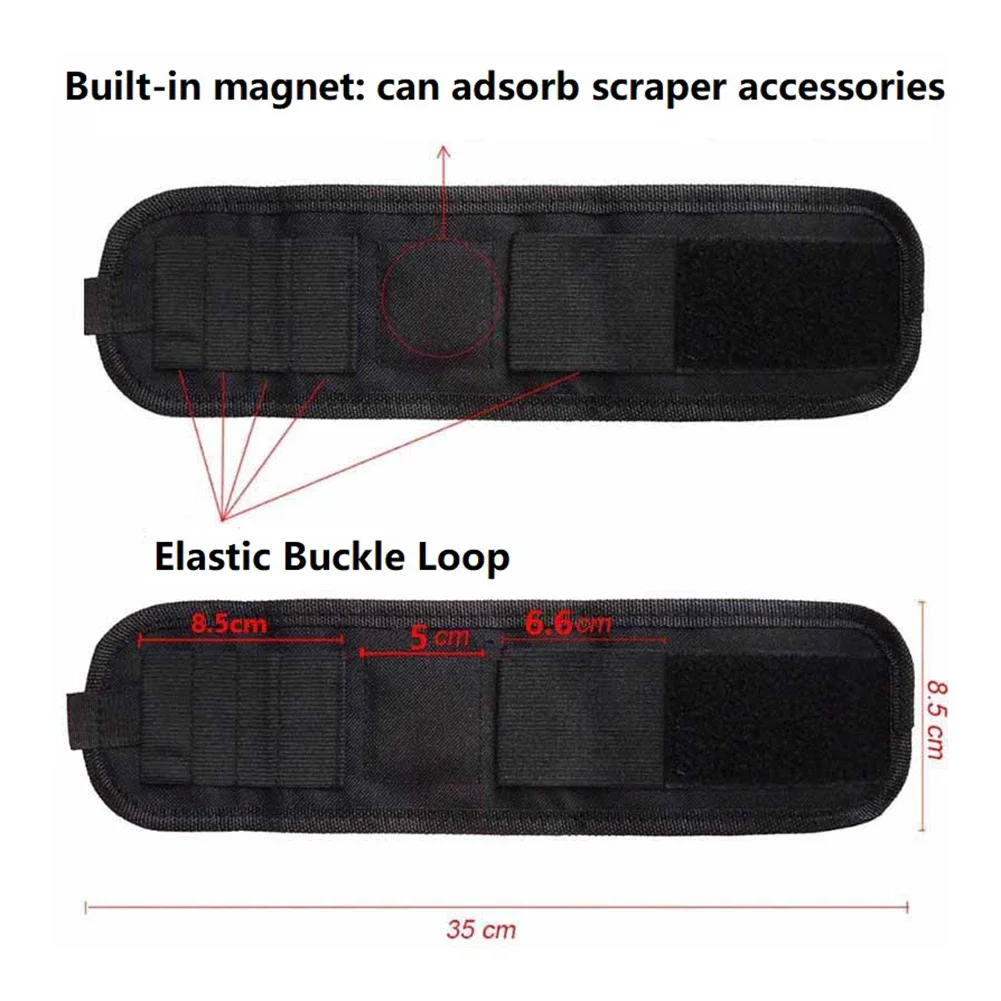 Multifunctional Wrist Pocket Bag Waist Bag Magnet Oxford Stick Squeegee Tools Bag Storage Wrist Black Cutter Bag Film Holder