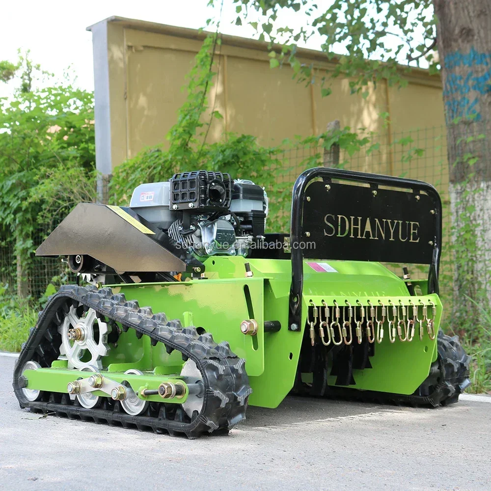 

550mm Cutting Width Remote Control Lawn Mower Climb Slope Crawler Robot Mower Garden Grass Cutter Gasoline Lawn Mower Suppliers