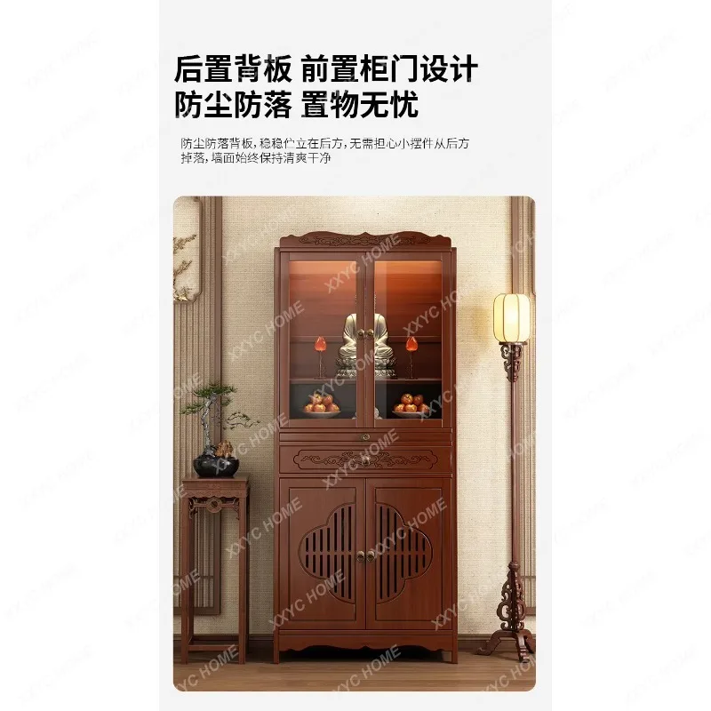 XXNew Chinese Style Buddha Shrine Cabinet Stand for Kwan Yin Statue Worship Table Altar