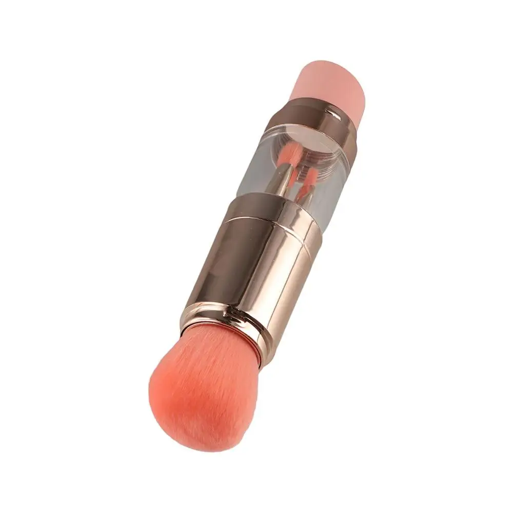 Splicing 5 in 1 Makeup Brush Dustproof Multifunctional Lip Gloss Brush Eye Shadow Applicator with Protect Cap