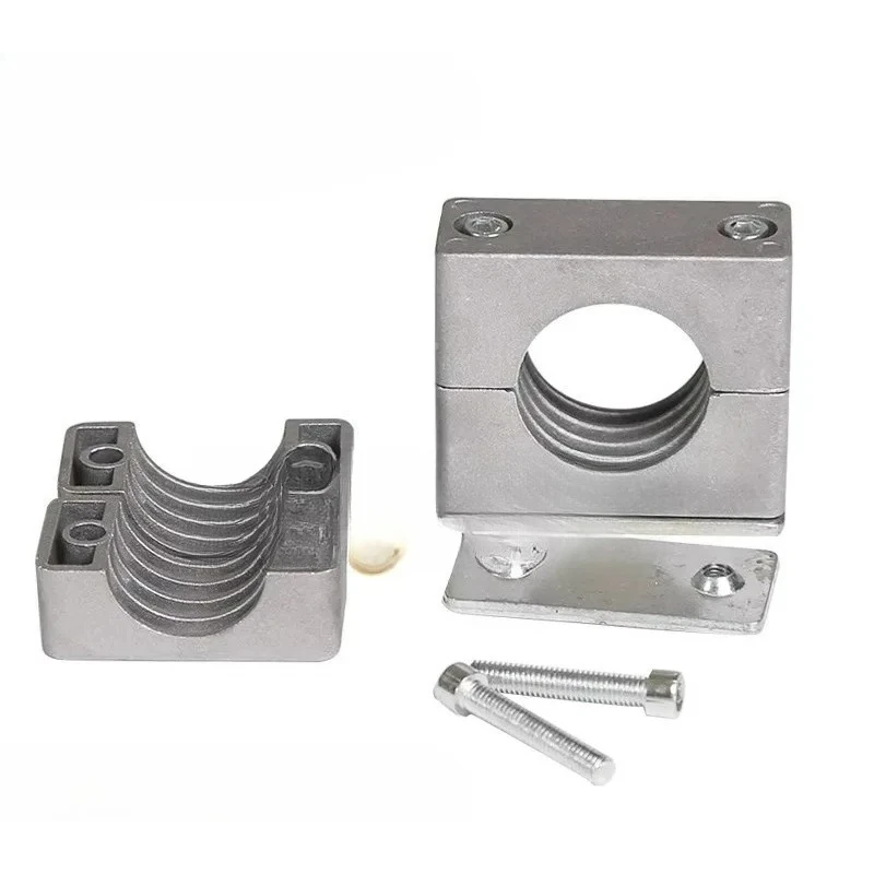 4pcs Aluminium Pipe Clip Light Duty High Temperature Resistance Tube Clamp for Hydraulic Hose Oil/Marine/Plastic Pipes Cables