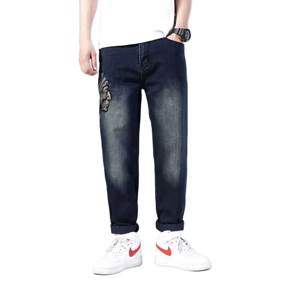 

Fashion Spring Autumn Baggy Jeans Men's Casual Straight Loose Trousers Streetwear Hiphop Harem Denim Clothing Plus Size 46