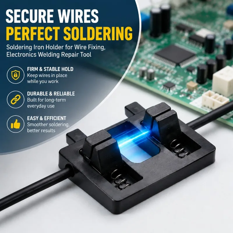 Electronic Wire Soldering Holder Cable Fixing Clamp Circuit Maintenance Auxiliary Tool Stable Wire Locator for Circuit Repair