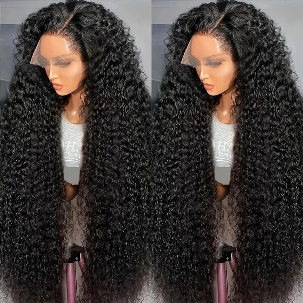 

3x6 Hd Curly Human Hair 13x4 Water Wave Pre Plucked Lace Front Wigs 30 40 Inch Loose Deep Wave Lace Frontal Wig For Women