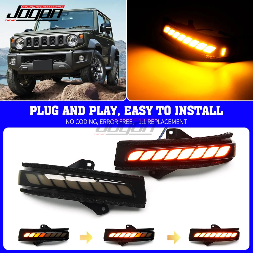 

NEW Turn Signal Light For Suzuki Sierra Jimny Dynamic Indicator Lamp JB64W JB74W Side Rear View Mirror Sequential Blinker Lights