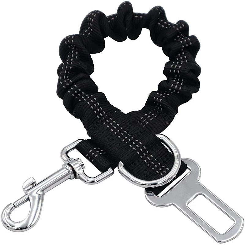 Dog Safety Leash Adjustable Retractable Cushioning Elastic Pet Leash Car Seat Seat Belt Safety Rope Tug Rope image 3
