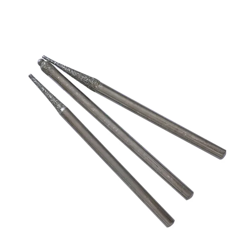 30pcs/lot Shank Diamond Burs Set With Box For Electric Grinder Power Accessories Abrasive Drill Bit Rotary Tool Sets 2.35mm