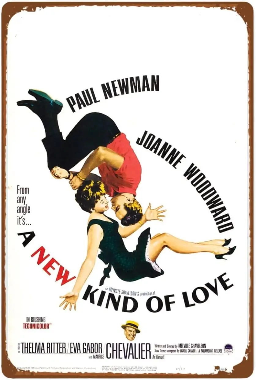 A New Kind Of Love Movie Man Cave Decor wall artVintage Poster room Metal Tin Sign Retro Gift Vintage Decorations
