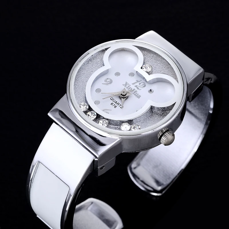 UTHAI CQ03 Kids Quartz Watch Cartoon Children wrist Watches Quartz Baby Clock Girls Boys Gifts Mouse 2020 reloj steel